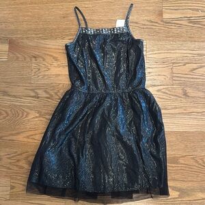 Sparkling Black Kids Dress
